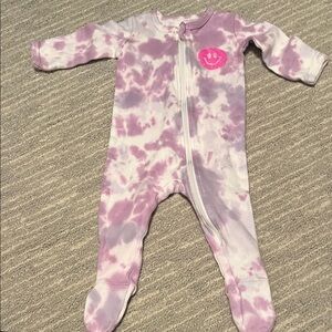 Purple Tie-Dye Pajamas: 3-6 months